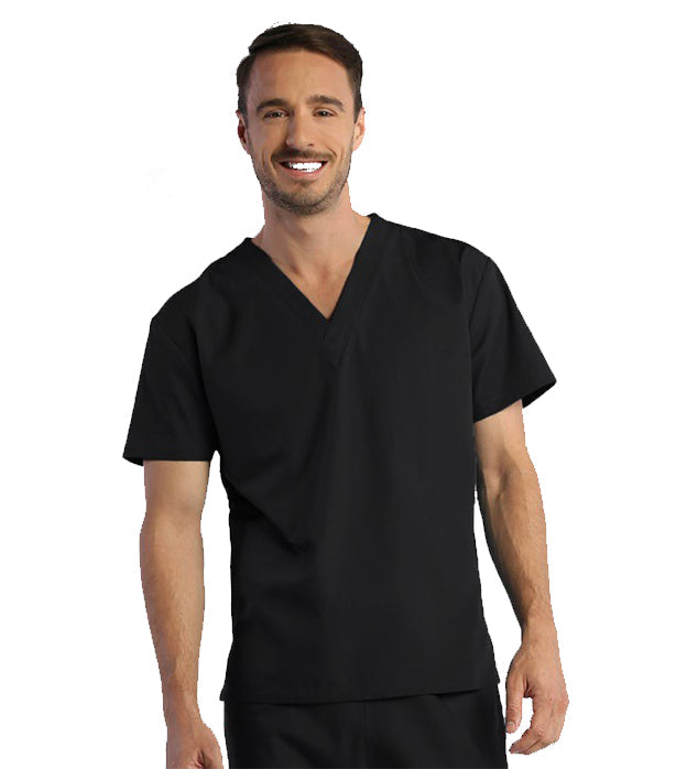 Microfiber Unisex Scrub Set - 1 Pocket, Half Sleeves (No-Pocket Top & 1-Pocket Pant)