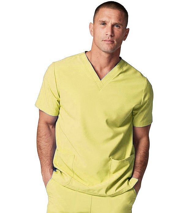 Microfiber Unisex Scrub Set - 4 Pockets, Half Sleeves (2-Pocket Top & 2-Pocket Pant)