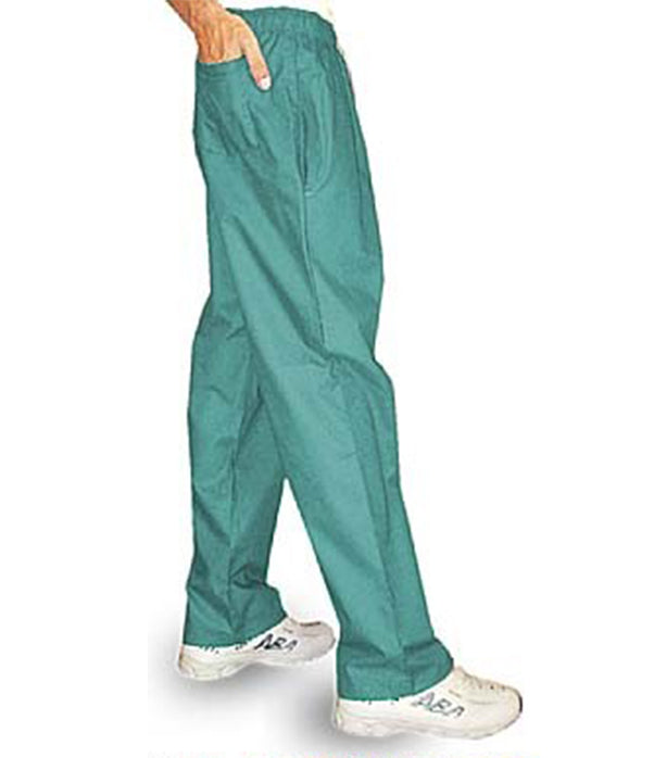 Stretch Unisex 3-Pocket Scrub Pant (2 side 1 back pocket) Waistband with Elastic and Drawstring both