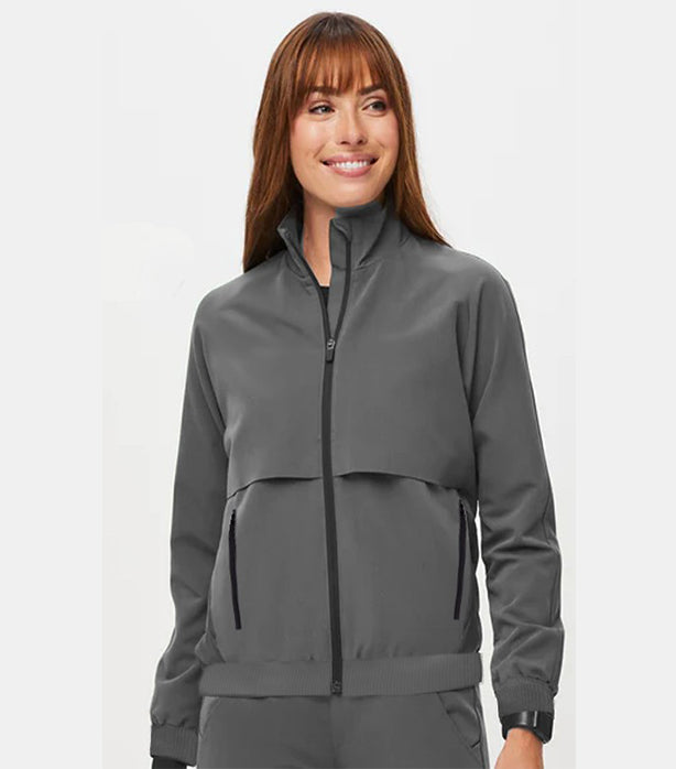 Unisex Performance Scrub Jacket 2 Pockets with  Full Sleeves Ribbed Cuffs and Zip Closure